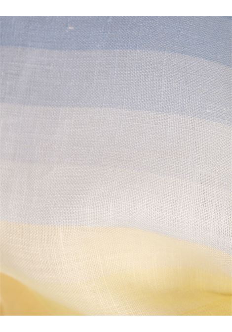 Top Susie In Lino Stampato AMOTEA | SUSIE-LINENDUSTY LIGHT BLUE/FADED YELLOW